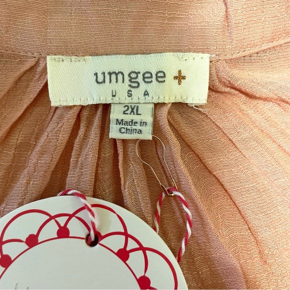 NWT Umgee Button-Down Women's Blouse sz 2XL - Picture 14 of 16